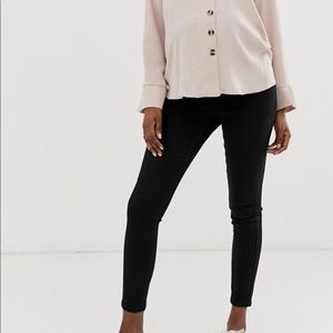 ASOS DESIGN Maternity high rise ridley 'skinny'